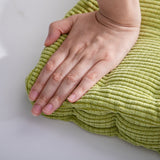 NNEAGS 2X Green Square Cushion Soft Leaning Plush Backrest Throw Seat Pillow Home Office Sofa Decor