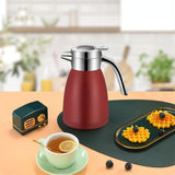 NNEAGS 2X 2.2L Stainless Steel Kettle Insulated Vacuum Flask Water Coffee Jug Thermal Red