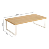 NNEAGS 2X 50cm Wood Computer Monitor Elevated Stand Desktop Support Station Rack