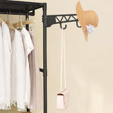 NNEAGS 2X 45x35cm Hanging Clothes Rack Storage w/ 3 Layer Organizer Adjustable ShelvesSturdy Space-Saving
