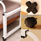 NNEAGS 2X 120x45cm White Cross Bed Movable Desk Table w/ Adjustable Length & Height