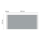 NNEAGS 2X Grey Acrylic Knitted Throw Blanket Solid Fringed Warm Cozy Woven Cover Couch Bed Sofa Home Decor