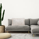 NNEAGS 30cm Romantic French Mosley Jacquard Pillow French Jungle Jacquard Raw Edge Waist Throw  Pillow