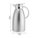 NNEAGS 2X 2.3L Silver Double-Wall vacuum with 2 layers stainless steel Construction Thermal Flask
