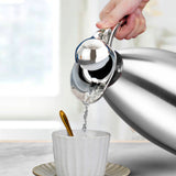 NNEAGS 1.5L Silver Color 3-Layer Inner Stainless Steel, Vacuum Insulated and Outer Stainless Steel Thermal Flask