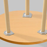 NNEAGS 60x60cm Walnut Small Side Coffee Table Living Room Balcony Home D?cor Style