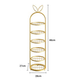 NNEAGS 6 Tier Bunny Ears Shape Gold Plated Metal Shoe Organizer Space Saving Portable Footwear Storage Shelf