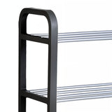 NNEAGS 2X 71x21cm 5 Layer Shoes and Slippers Organizer Rack Space Saving Shoe Storage Solution for Home Office