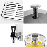 NNEAGS 2X Dual 8L Juicer Water Milk Coffee Pump Beverage Drinking Utensils