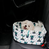 NNEAGS Car Central Control Nest Pet Safety Travel Bed Dog Kennel Portable Washable Pet Bag White