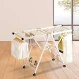 NNEAGS 2X 160cm Portable Wing Shape Clothes Drying Rack Foldable Space-Saving Laundry Holder