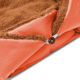 NNEAGS Orange Dual-purpose Cushion Nest Cat Dog Bed Warm Plush Kennel Mat Pet Home Travel Essentials