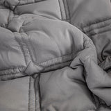 NNEAGS Grey 153cm Wide Mattress Cover Thick Quilted Stretchable Bed Spread Sheet Protector with Pillow Covers