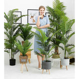 NNEAGS 4X 145cm Green Artificial Indoor Swallowtail Sunflower Tree Fake Plant Simulation Decorative