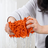NNEAGS 5X 80x12 Orange Microfiber Flat Mop Floor Cleaning Pads Rotating Dust Remover