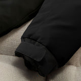 NNEAGS abbee Black Large Winter Fur Hooded Down Jacket Stylish Lightweight Quilted Warm Puffer Coat