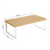 NNEAGS 2X 40cm Wood Computer Monitor Elevated Stand Desktop Support Station Rack