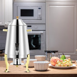 NNEAGS 2X Stainless Steel Dispenser Beverage Juicer Commercial Buffet Drink Container Jug with Side Handles