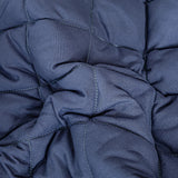 NNEAGS 2X Blue 183cm Wide Cross-Hatch Mattress Cover Thick Quilted Stretchable Bed Spread Sheet Protector with Pillow Covers