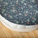 NNEAGS 45cm Blue Premium Polyester Cotton Cushion with EPP Particle Insert for Enhanced Comfort