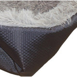 NNEAGS Black Dual-purpose Cushion Nest Cat Dog Bed Warm Plush Kennel Mat Pet Home Travel Essentials