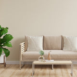 NNEAGS 50cm Beige Internet Celebrity 3D Arched Raised Pattern Throw Pillow