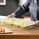 NNEAGS 100mm Clear Gastronorm GN Pan 1/1 Food Tray Storage Bundle of 2 with Lid