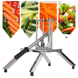 NNEAGS Commercial Potato French Fry Fruit Vegetable Cutter Stainless Steel 3 Blades