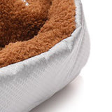 NNEAGS Silver Dual-purpose Cushion Nest Cat Dog Bed Warm Plush Kennel Mat Pet Home Travel Essentials