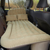 NNEAGS Beige Inflatable Car Boot Mattress Portable Camping Air Bed Travel Sleeping Essentials
