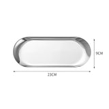 NNEAGS Gold Nordic Oval Plate Set Small, Medium, and Large for 3 Pieces Kitchen