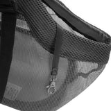 NNEAGS Black Pet Carrier Bag Breathable Net Mesh Tote Pouch Dog Cat Travel Essentials