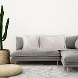 NNEAGS 45cm Pillow Cover French Jacquard Woven France Peony Floral Made Throw Pillow