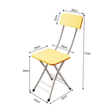 NNEAGS Yellow Foldable Chair Space Saving Lightweight Portable Stylish Seat Home Decor