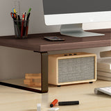 NNEAGS 40cm Black Computer Monitor Heightening Stand Desktop Support Station Rack