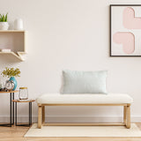 NNEAGS 35cm Lumbar Pillow Embroidered Decorative Linen Cover Stitch Story Throw Pillow