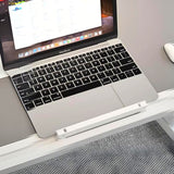NNEAGS 60X40cm Grey Small Laptop Bed Portable Foldable Study Table Adjustable