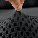 NNEAGS 2-Seater Dark Grey Sofa Cover with Ruffled Skirt Couch Protector High Stretch Lounge Slipcover Home Decor