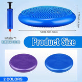 NNETM 2pcs Inflatable Balance Boards - Stability & Core Strength Trainer(Blue & Purple)