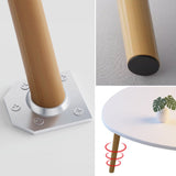 NNEAGS 80x40cm White Living Room Nordic  Coffee Table Simple Modern Home Style