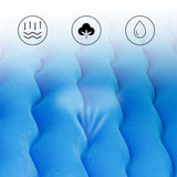 NNEAGS Blue Ripple Inflatable Car Mattress Portable Camping Air Bed Travel Sleeping Kit Essentials