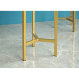 NNEAGS 30CM Gold Metal Plant Stand with Flower Pot Holder Corner Shelving Rack Indoor Display