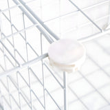 NNEAGS White Portable 9-Cube 3 Column Storage Organiser Foldable DIY Modular Grid Space Saving Shelf 149cm