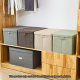 NNEAGS Coffee Small Foldable Canvas Storage Box Cube Clothes Basket Organiser Home Decorative Box