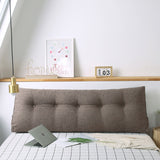 NNEAGS 2X 180cm Coffee Triangular Wedge Bed Pillow Headboard Backrest Bedside Tatami Cushion Home Decor