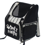 NNEAGS Black Pet Carrier Backpack Breathable Mesh Portable Safety Travel Essentials Outdoor Bag