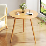 NNEAGS 60x60cm Walnut Small Side Coffee Table Living Room Balcony Home D?cor Style