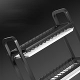 NNEAGS 3 Tier 62cm Steel Black Kitchen Countertop Drying Rack Dish Plate Cutlery Cutting Board Holder Dish Drainer Kitchen Organiser