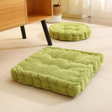 NNEAGS 2X Green Square Cushion Soft Leaning Plush Backrest Throw Seat Pillow Home Office Sofa Decor