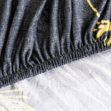 NNEAGS 2-Seater Feather Print Sofa Cover Couch Protector High Stretch Lounge Slipcover Home Decor